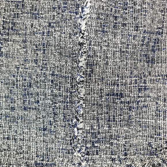 Banana Republic Navy Tweed fringe sheath dress size 6 - Picture 3 of 4